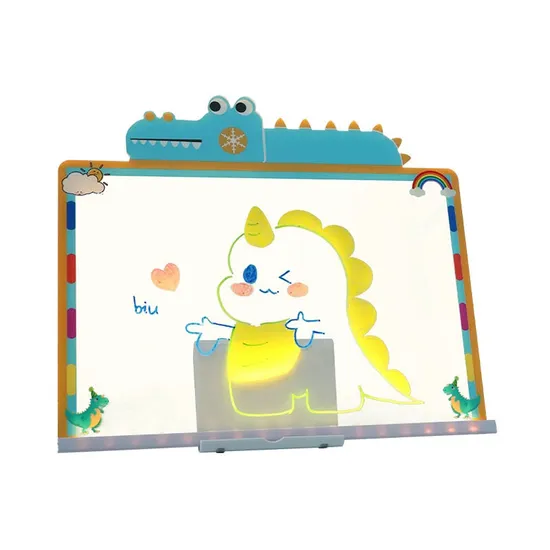 Low Cost Kids Rechargeable Creative LED Glow Drawing Board for Children Educational Toy