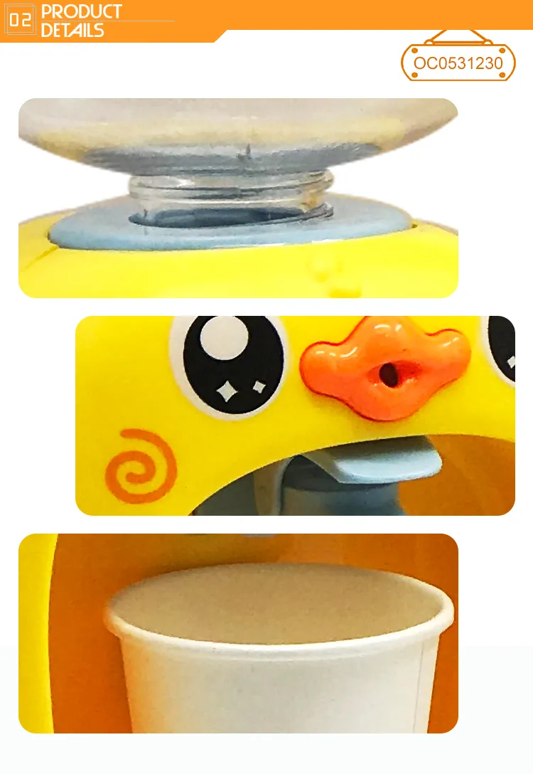 Wholesale Cartoon Duck Drinking Game Household Appliances Children Mini Water Dispenser Children's Plastic Kitchen Toy