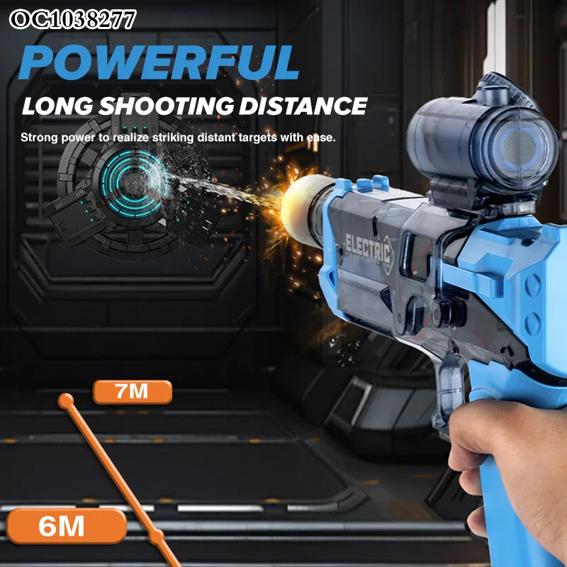 Handheld Summer Pool Water Game Toys High Powered Electric Water Gun for Adults Kids with Light