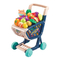 Wholesale Pretend Children's Plastic Kitchen Role Play Set Kids Supermarket Trolley Shopping Toys with Fruit