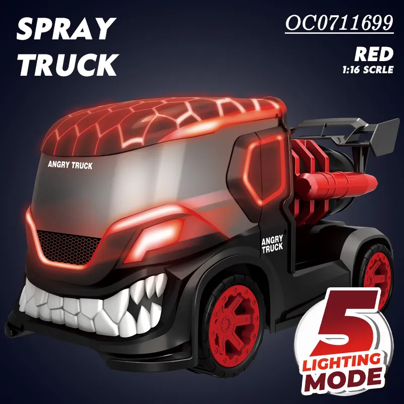 High Quality Remote Control RC Big Model Monster Car Model Truck Toy with Light Mist Spray