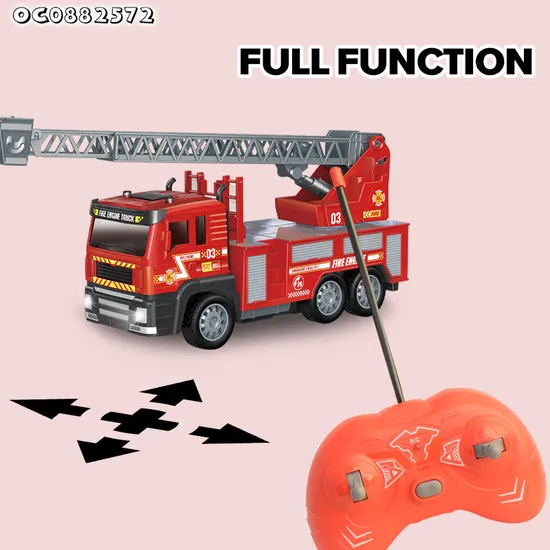 Wholesale Plastic City Rescue Remote Control Mini Fire Fighting Truck Car Toys