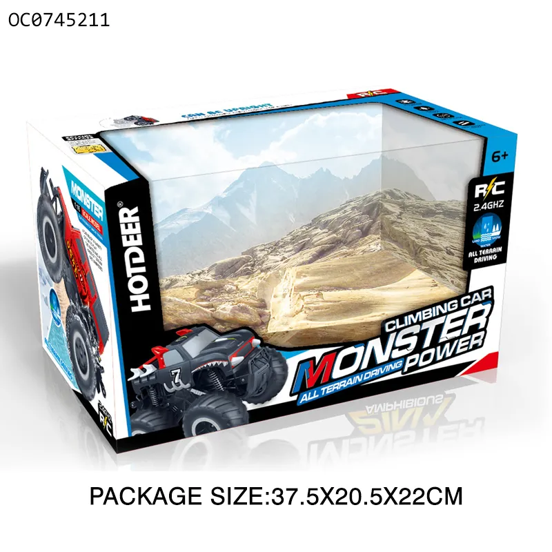 Wholesale 1: 16 Cool Land and Water Big Remote Control RC Offroad Stunt High Speed Car