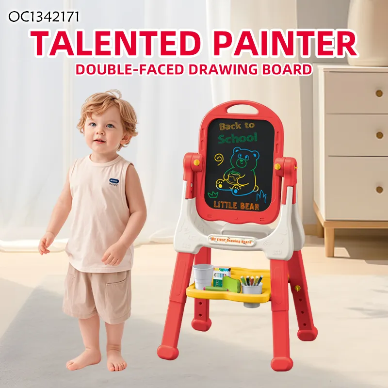 Wholesale Magnetic Educational Toys Kids Double Sided Erasable Whiteboard Toy Drawing Pad Board