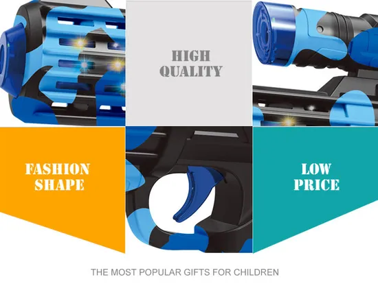 Hot Selling Kids CS Game Gun Electric Gun with Laser Light Sound