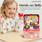 Educational Girl Children's Plastic Kitchen Pink Cooking Set Vegetable Fruit Food Toys for Kids