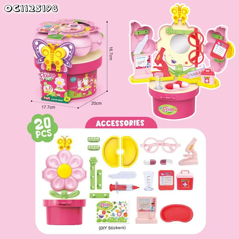 Wholesale Educational New Design Plastic Pretend Montessori Kids Doctor Hospital Play Set Toys