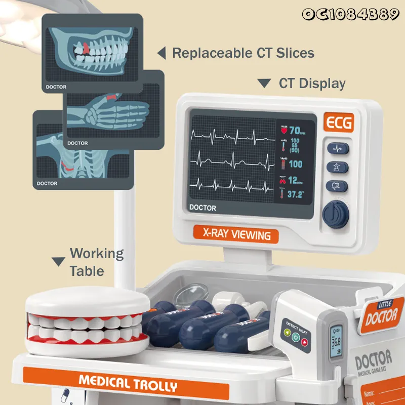 Wholesale Interactive Creative Doctor Nurse Role Play Medical Tools Kids Gift Toys Dentist Pretend Montessori Play Set