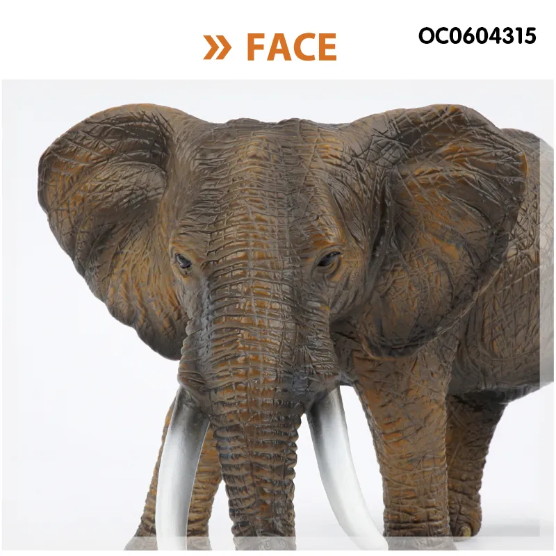 Wholesale Popular Educational Simulation Rubber Plastic Elephant Animal Sets Toy