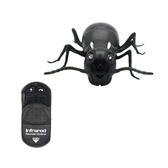 Wholesale Plastic Black Scary Crawling Remote Control Animal Model Spider Toy for Kids