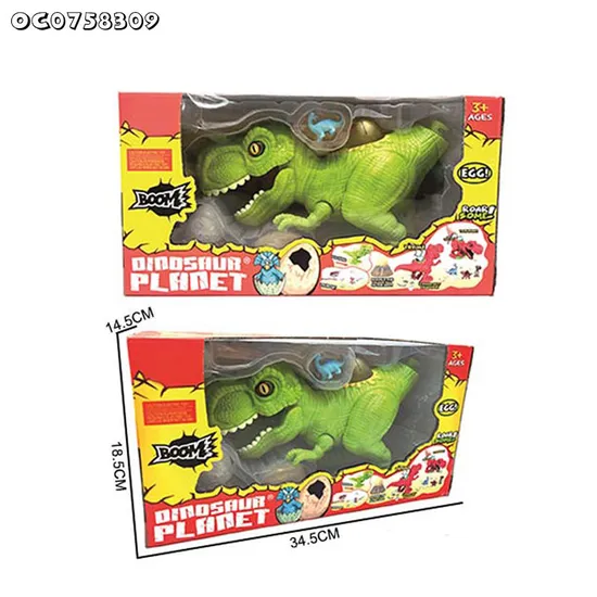 Wholesale Cute Plastic Dinosaur Egg Decoration Small Simulation Dinosaur Electric Walking Dinosaur Toys Light up Game with Sound