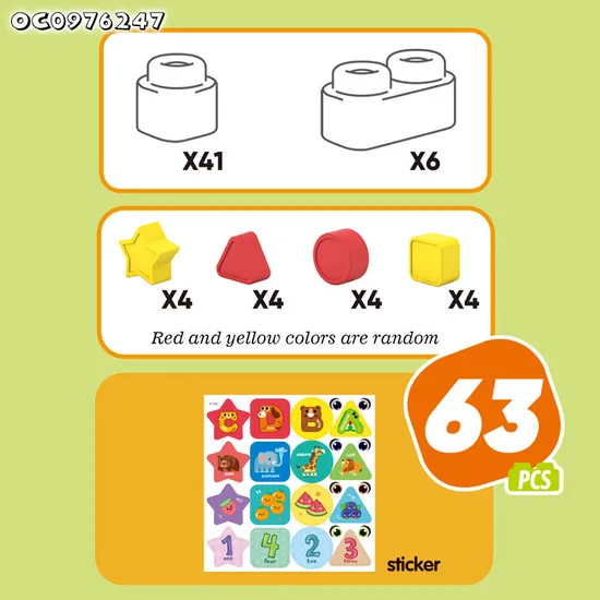 Wholesale Children's Building Silicone Soft Rubber Play Blocks Educational Fun Games Toy Set