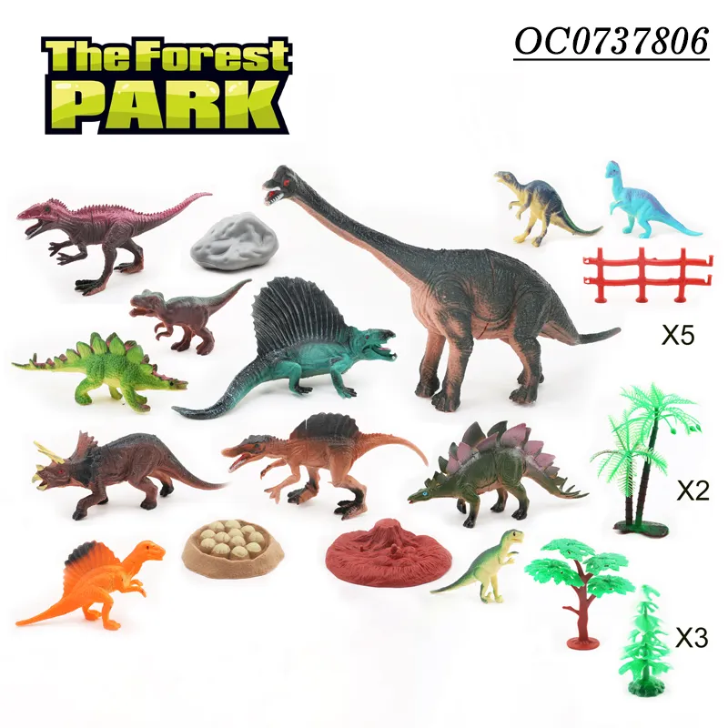 Wholesale Educational Plastic Rubber Animals Dinosaurs Forest Animals PVC Toys