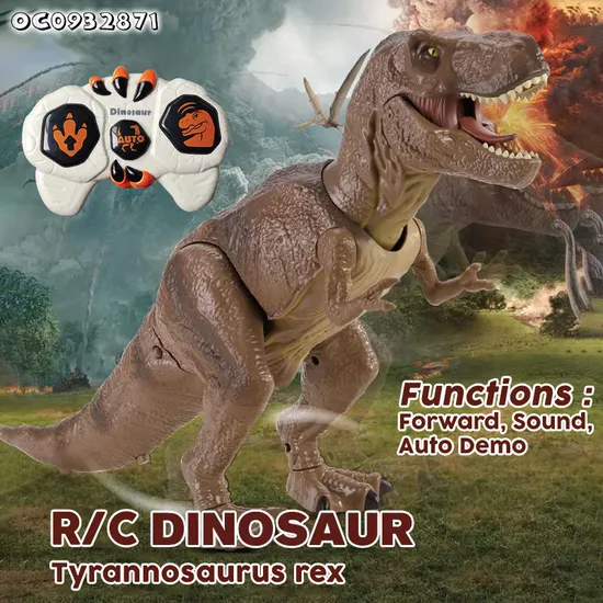 Remote Control Simulation Walking RC Tyrannosaurs T-Rex Large Plastic Dinosaur Toys Made in China with Sound