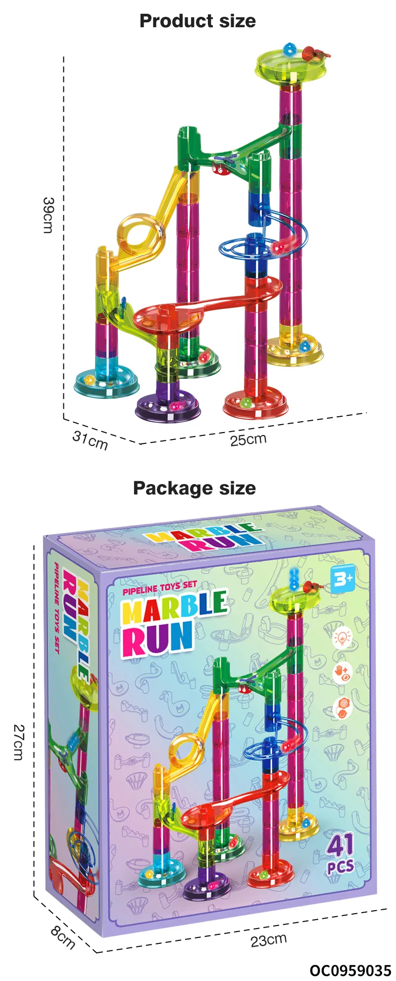 Wholesale Educational Popular DIY 41PCS Children Building Block Toy