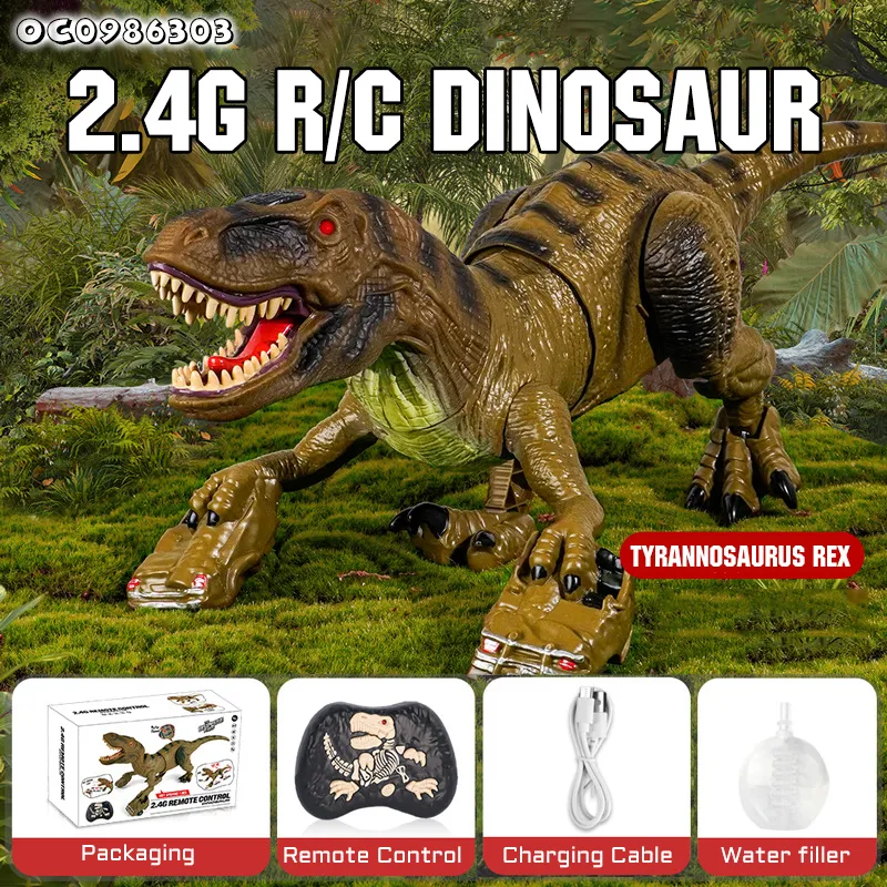 New Arrivalsimulatedtyrannosaurus Rex Large Plastic Remote Control Dinosaur Model Toy Made in China with Simulation Sound
