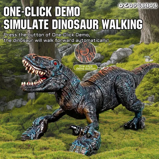 New Arrivalsimulatedtyrannosaurus Rex Large Plastic Remote Control Dinosaur Model Toy Made in China with Simulation Sound