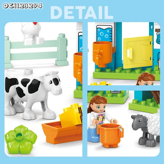 Wholesale Educational DIY Garden Plastic Brick Toy House Building Blocks for Kids