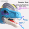 Wholesale Battery Operated Mechanical Model Roaring Dinosaur Hand Puppet Glove 3 Head Dinosaur Ankylosaur Toy with Light Sound