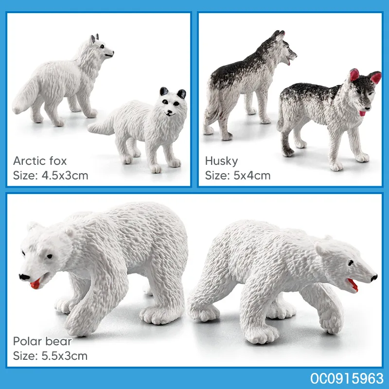 Wholesale Popular Educational Plastic Zoo Wild Animal Model Sets PVC Mini Toys