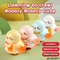 Wholesale Montessori Cartoon Animals Plastic Walking Yellow Baby Musical Sound Soothing Montessori Sensory Toys