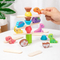 Cartoon Animals Stacking up Wooden Tower Blocks Balance Child Custom Board Game Toy with Dinosaur for Wholesale
