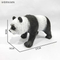 Wholesale Popular PVC Panda Realistic Small 3D Plastic Wild Animal Model Toys with Sound for Kids