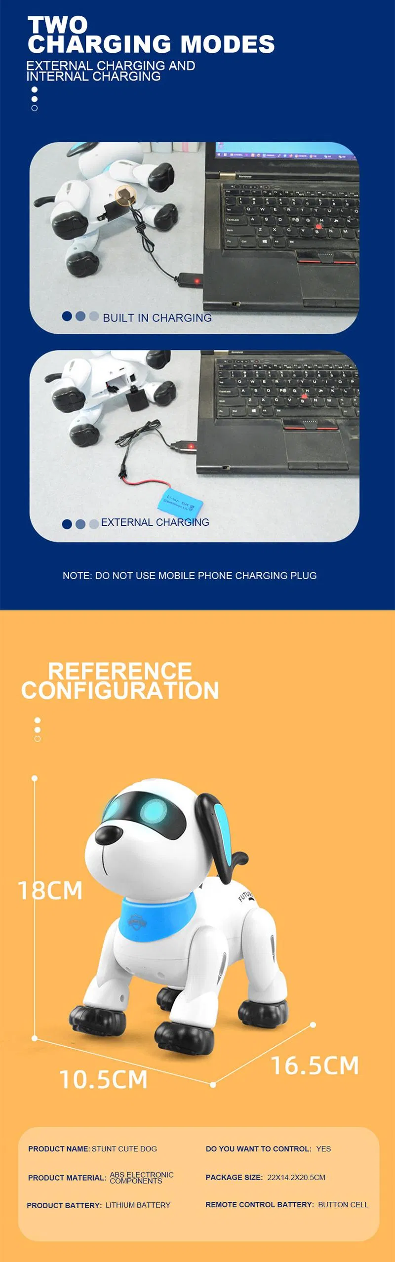 Wholesale 2025 New Kids Educational RC Intelligent Robot Smart Remote Control Dog Toy