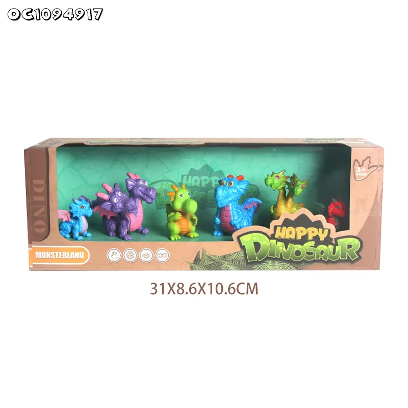 Collectable Simulation Realistic PVC Jurassic Two Head Dinosaur Education Model Toy for Children Plastic Toy Made in China