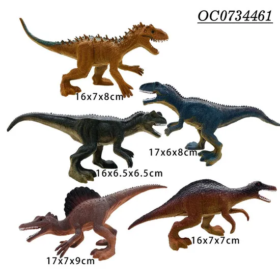 20 PCS Small OEM PVC Simulation Rubber Animals Dinosaur Toys for Sale