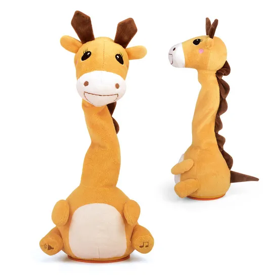 Wholesale Montessori Educational New Baby Sensory Toys Music Stuffed Animal Dancing Giraffe Toy