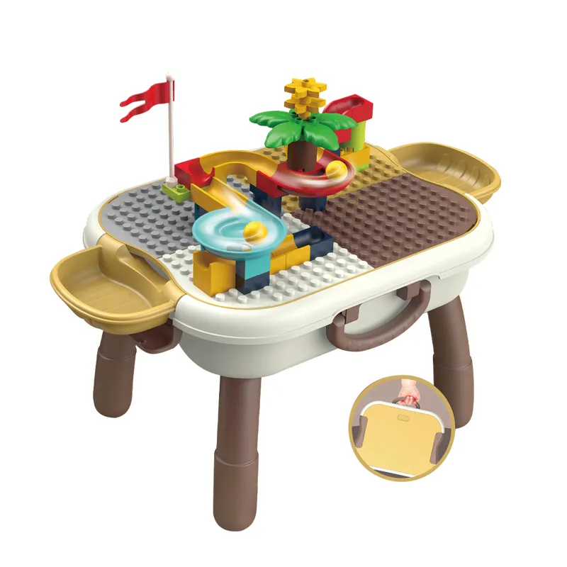 Wholesale Funny Popular DIY Block Building Track Educative Kids Foldable Baby Building Block Toys