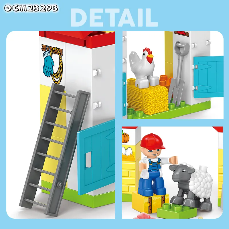Wholesale Montessori Creative Plastic Building Blocks Toys for Kids