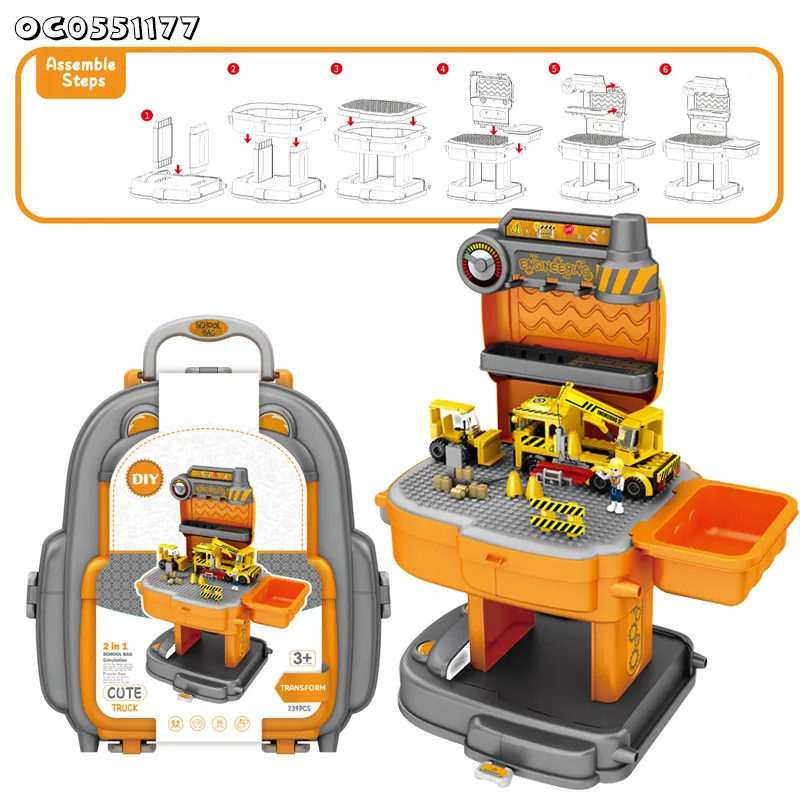 Wholesale 239PCS Trucks Children's Building Block Gift Sets for Kids