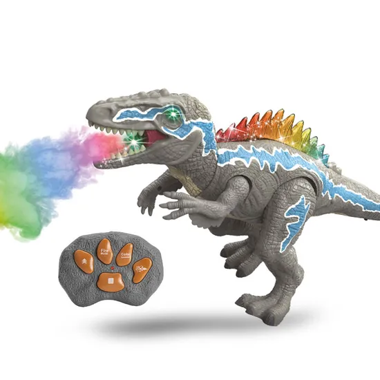 Spray Mist RC Robot Dinosaur New Remote Control Simulation Dinosaur Toy Model Moving and Walk Toy with Light and Sound for Wholesale