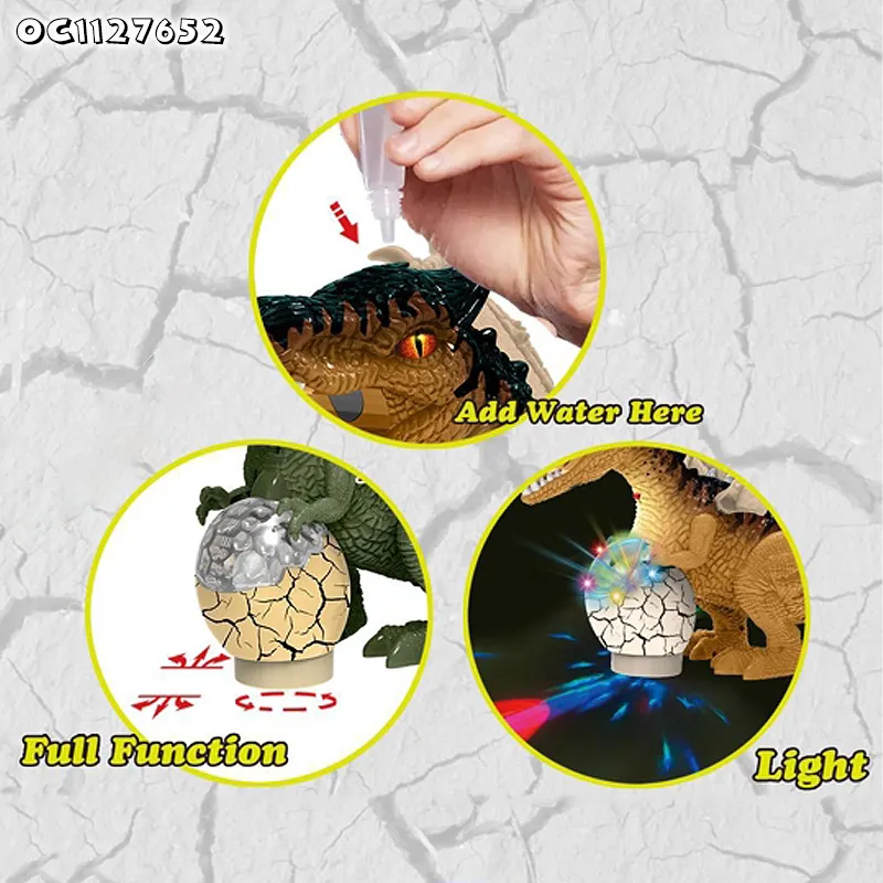 LED Lighted up Electrical Classic Plastic Dinosaur Toy Dinosaurs Model Jurassic with Wings Toy