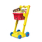 Eco Friendly Kids Plastic Home Supermarket Pretend Play Trolleys Toys Set Baby Foldable Shopping Cart with Wheels