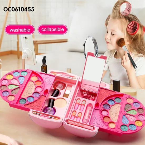 Wholesale Fashion Baby Girl Cosmetic Set Nail Polish Beauty Fashion Pretend Toys for with Makeup