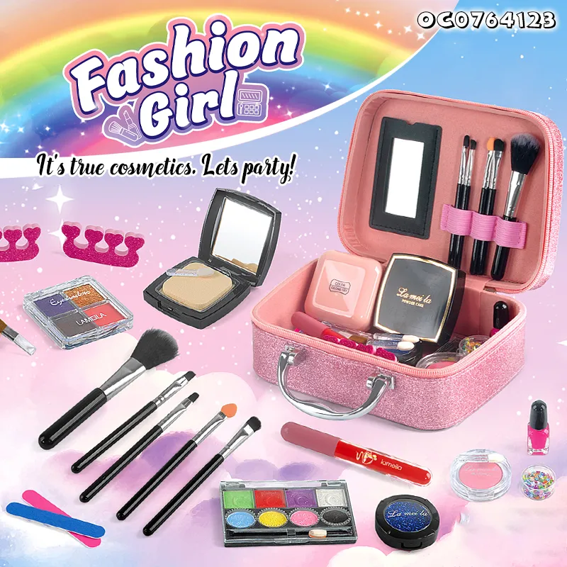 Nail Polish Cosmetics Pretend Portable Makeup Princess Makeup Sets Toy for Children Wholesale