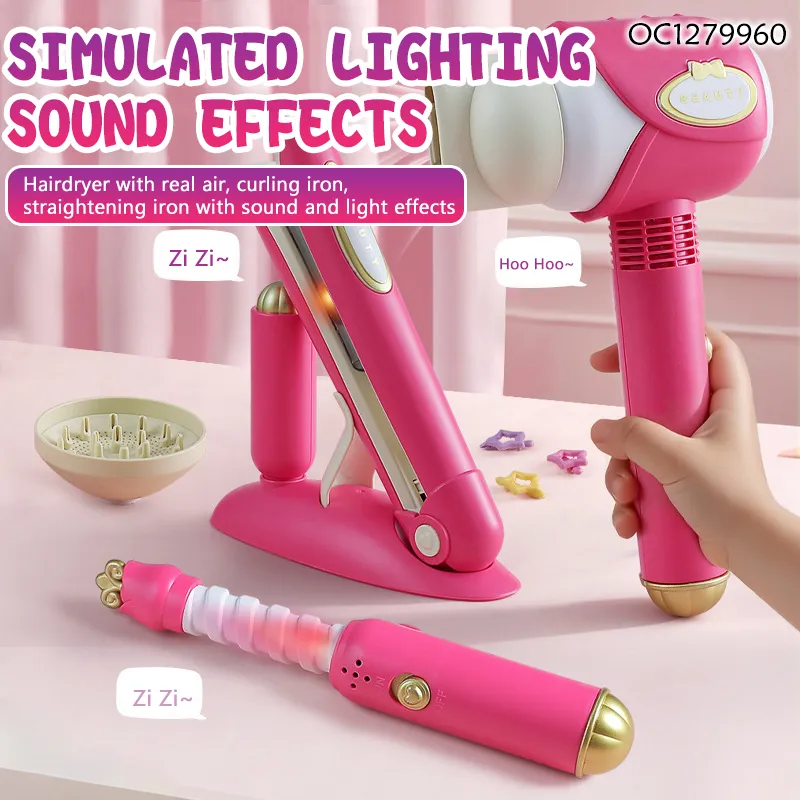Wholesale DIY Fashion Make up Beauty Play Salon Hair Kid Toys for Little Girls