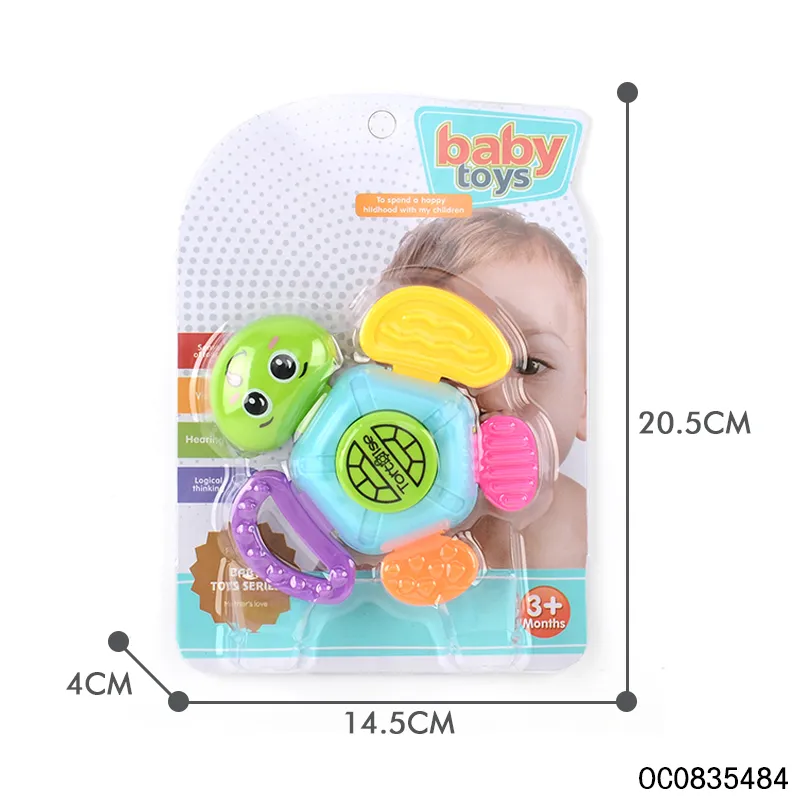 Wholesale Montessori Lovely Educational Silicone Teethers Rattle Toddler Toys