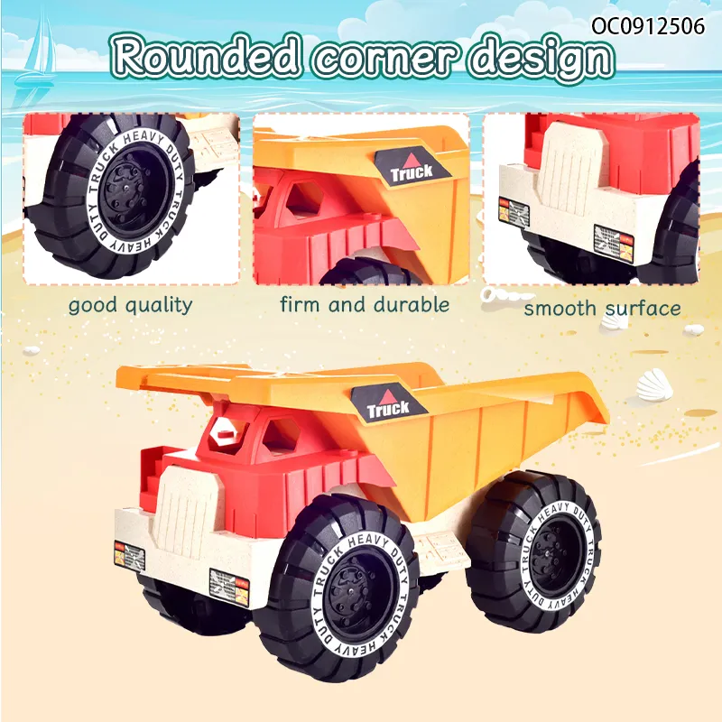 Wholesale Summer Sea Animals Silicone Construction Sand Truck Beach Plastic Outdoor Toys for Children