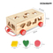 Wholesale Montessori Educational Blocks Baby Wooden Car Baby Popular DIY Toys
