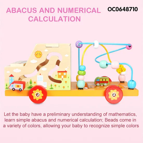 Wholesale Wooden Montessori Education Learning DIY Block Building Toys