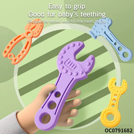 Wholesale Educational Montessori Baby Silicone Sensory Teethers Toy for Newborn Baby