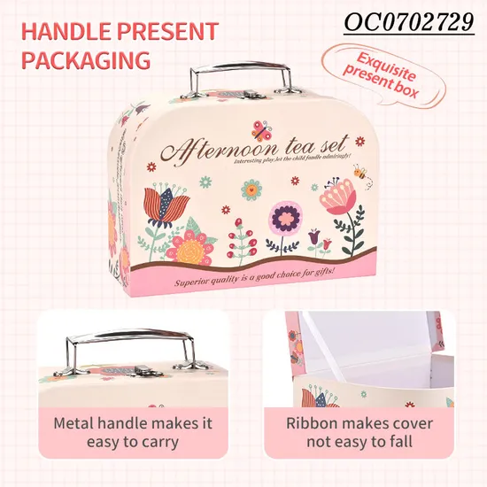 Wholesale Tableware Food Children Play Afternoon Tea Pink Plastic Kitchen Pretend Toy Set
