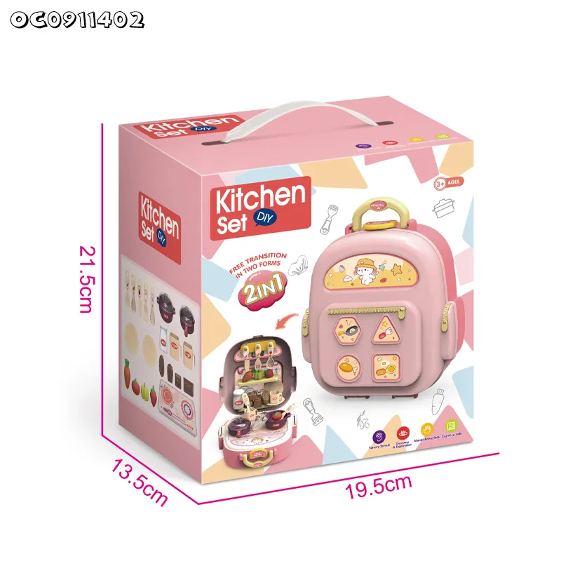 Wholesale Plastic Pretend Play Pink Vegetable Fruit Food Kitchen Cooking Unboxing Toys for Kids