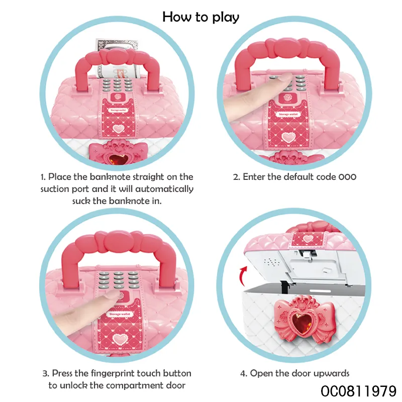 Wholesale Plastic Fashion Portable Makeup Sets Cosmetic Cosmetics Box Toy for Kids Girl