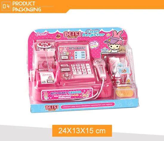 Role Play Home Supermarket Set Import Toy Cash Register Toy for Kids