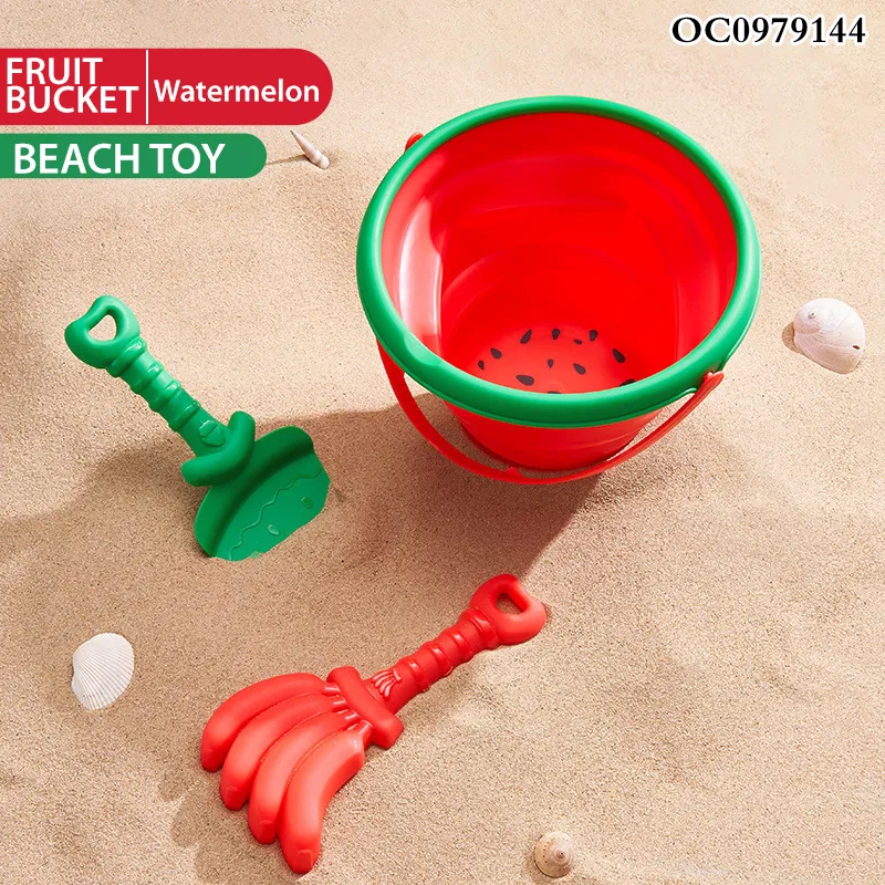 Wholesale Shovel Folding Bucket Summer Beach Sand Toys Set for Kids
